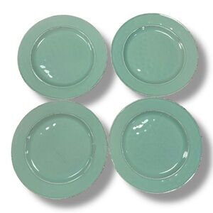 Pier 1 Martillo Mist 4 Set Stoneware 10.5 inch Dinner Plates (Read)